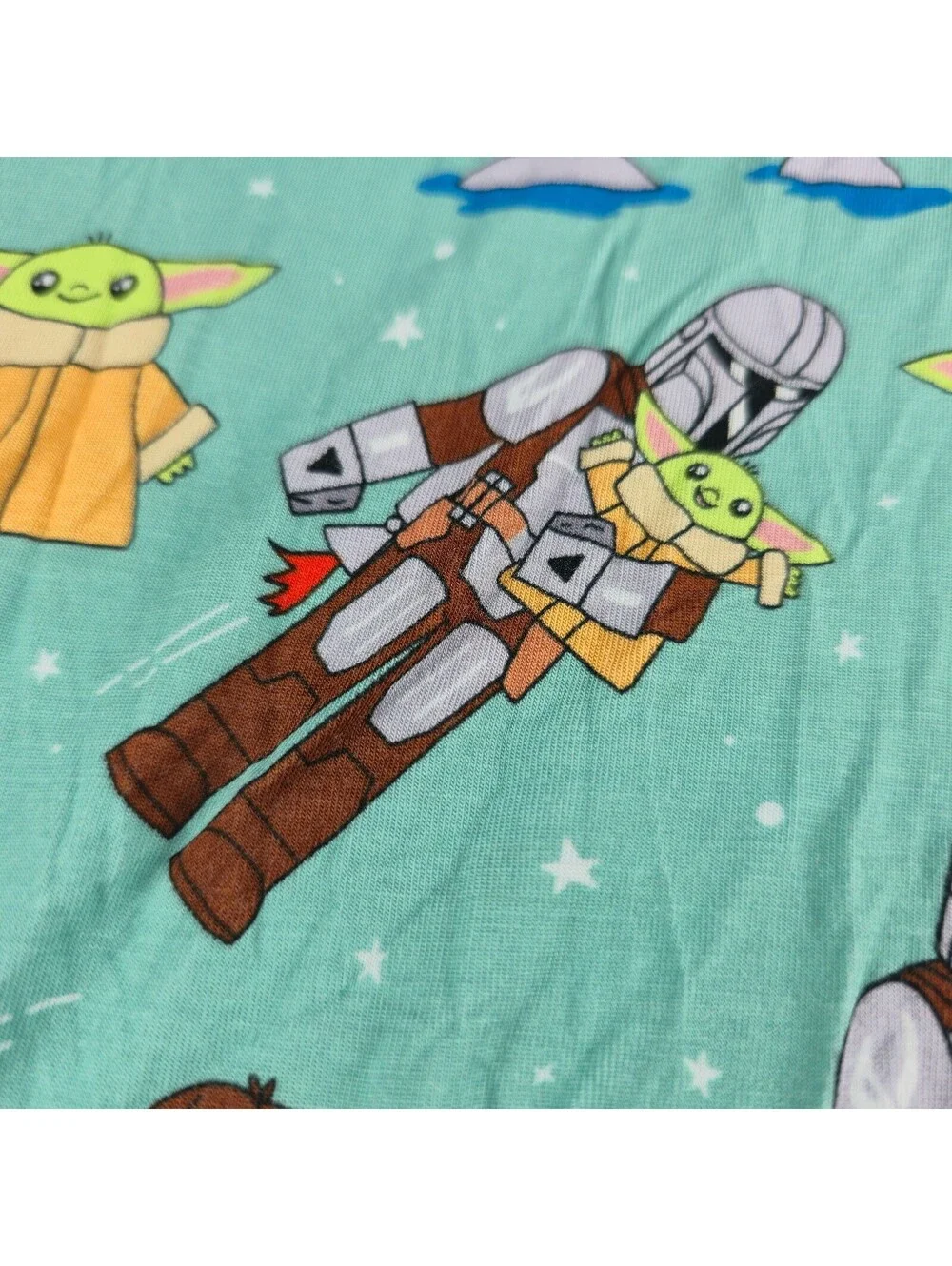 Little Sleepies Star Wars Grogu & Friends Men’s Bamboo Pajama Top Large